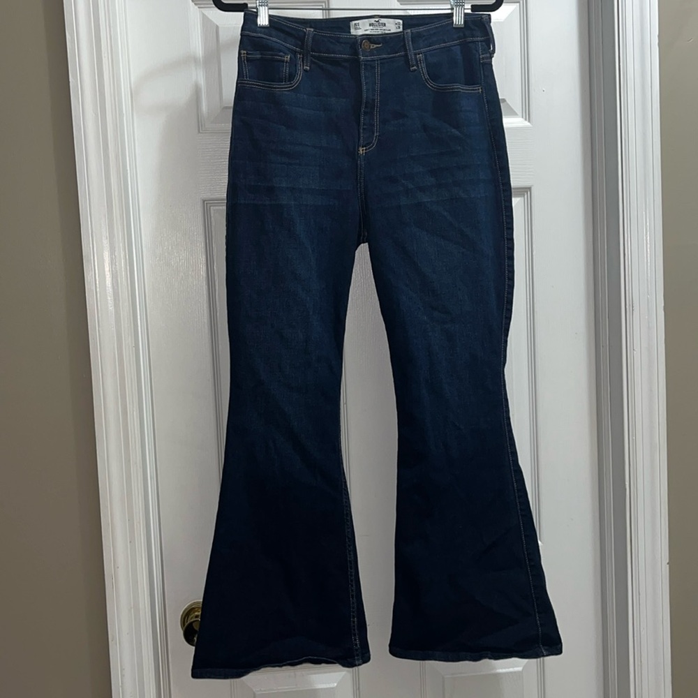 HOLLISTER CURVY HIGH RISE VINTAGE FLARE SOFT STRETCH SIZE 15 SHORT W 32 L 30
